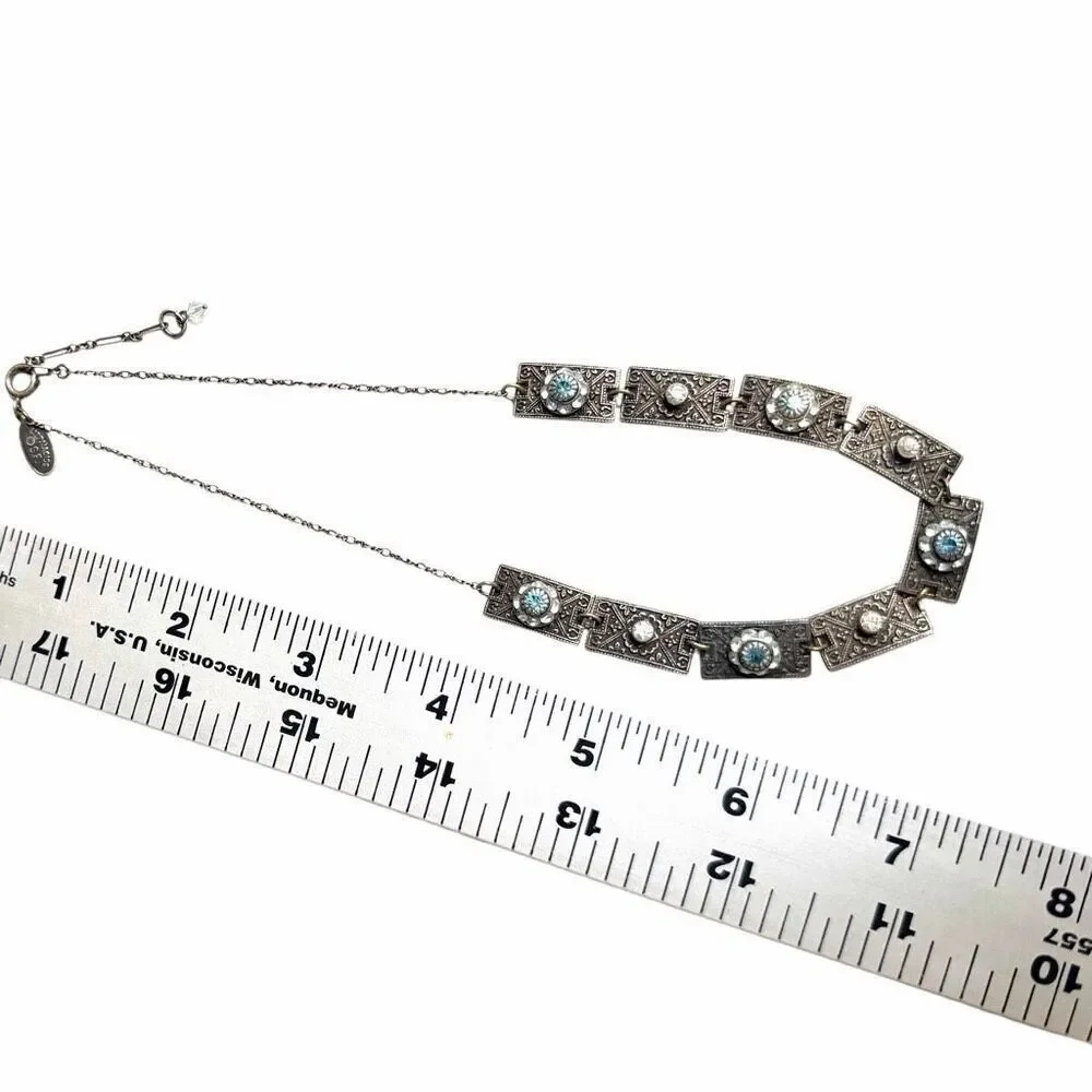 Liz Palacios San Francisco Crystal Panel Necklace
